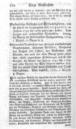 Merkwürdige Geschichte und Denkwürdigkeiten. T.1.2.
