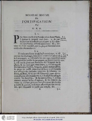 Nouveaux Sisteme de Fortification