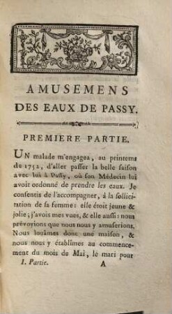 Amusemens Des Eaux De Passy, 1