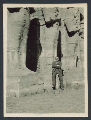 Gotthold Weil im Karnak Tempel in Luxor