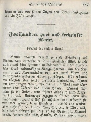 Zweihundert zwei und sechzigste Nacht