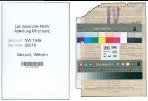 Entnazifizierung Wilhelm Gessert , geb. 31.08.1893 (Kaufmann)