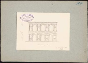 Palazzo Bevilaqua, Verona: Fassadenaufriss