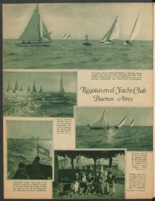 Regatas en el Yacht Club Buenos Aires