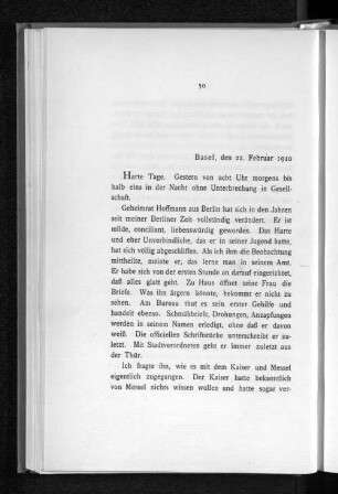 Basel, den 22. Februar 1910