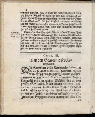 Caput III. Von den Städten dises Königreichs.