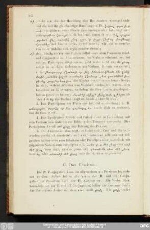 C. Das Passivum.