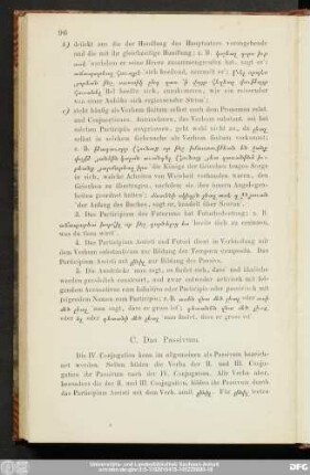 C. Das Passivum.