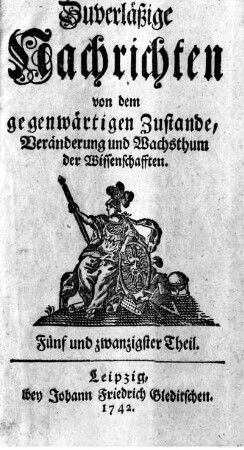 Fünf und zwanzigster Theil.