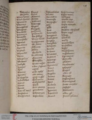 Glossar zu Pflanzennamen, alphabetisch, lat.-dt.