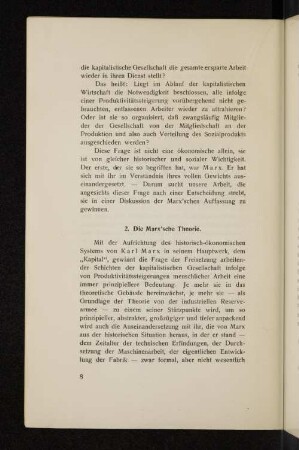 2. Die Marx´sche Theorie.