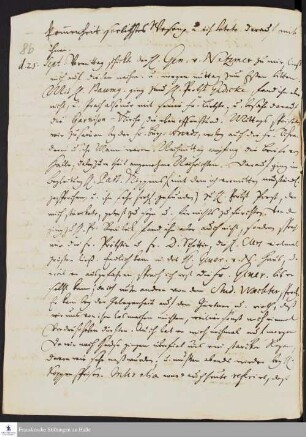 Tagebuch von Gotthilf August Francke.