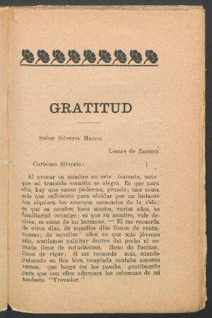 Gratitud
