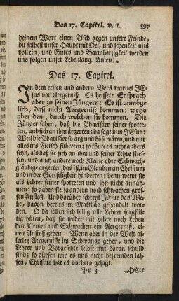597-626, Das 17. Capitel