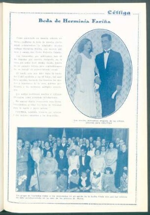 [Fotografías de la] Boda de Herminia Fariña