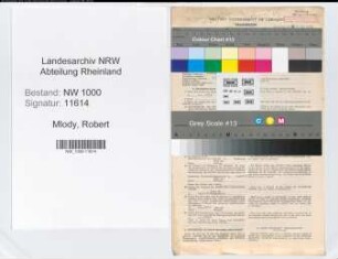 Entnazifizierung Robert Mlody, geb. 04.03.1892 (Architekt)