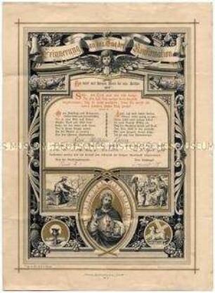 Konfirmationsurkunde der St. Nicolai-Kirche in Eisleben für Kurt Wilhelm Loeser