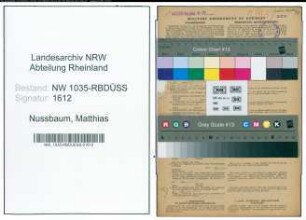 Entnazifizierung Matthias Nussbaum , geb. 13.08.1892 (Steiger)