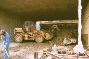 Heilbronn Böckingen Neubau Brücke 4314 Radlader Bagger