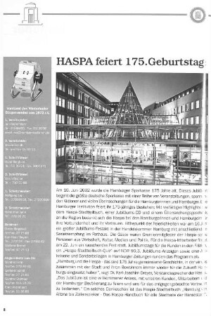 HASPA feiert 175. Geburtstag