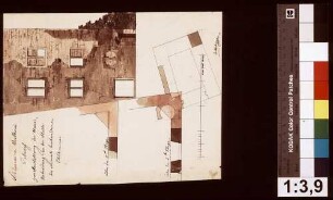 Schlossruine Wertheim: Herstellung der Mauer, Verbindung an der Stelle des ehemals bestandenen Eckturmes