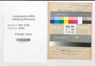 Entnazifizierung Hans Prenger , geb. 27.12.1902 (Kaufmann)