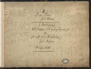 12. Neue Lieder fürs Klavier. In Musick gesezt, Und Liebhabern des Gesanges gewidmet Von Franz Gleißner Churpfalzbayr. Hof=Musicus. München 1796. (Manuskripttitel) : Sammlung: 12 Lieder [V, pf]