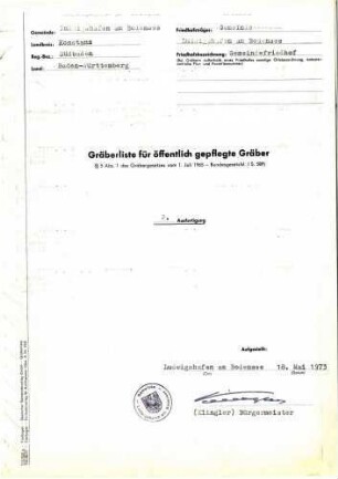 Gemeindefriedhof Bodmann-Ludwigshafen
