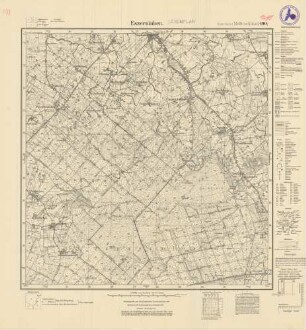 1295 (alte Nr.: 190) Eszerninken, Meßtischblatt (4cm - Karte)