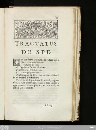 Tractatus De Spe.