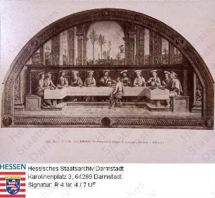 Italien, Florenz / Kloster di Foligno, Gemälde 'Das Abendmahl'