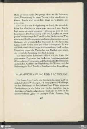 Zusammenfassung Und Ergebnisse