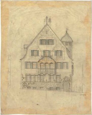 Fischer, Theodor; Stuttgart; Haus Dr. Zeller - Ansicht
