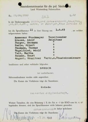 Schweickhardt, Hildegard