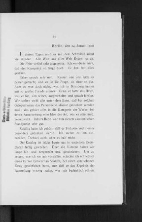 Berlin, den 24. Januar 1906