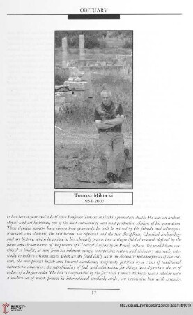 18: Tomasz Mikocki : 1954-2007