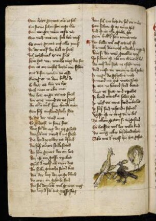 Krähe und Pfauen; (Von einer Krähe mit Pfauenfedern, Kapitel XXXIX nach Pfeiffer)