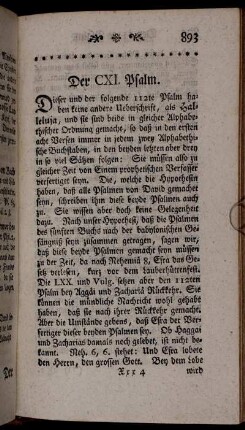 Der CXI. Psalm.