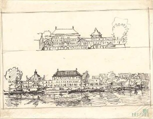 Fischer, Theodor; Würzburg, Krahnenkai; Saalbau - Ansichten