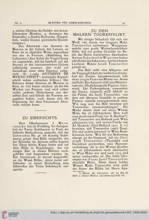 4: Zu den Malern Toorenvliet
