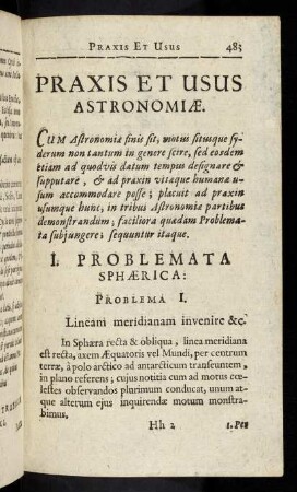 483-531, Parte I: Problemata Sphaerica