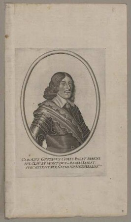 Bildnis des Carolvs Gvstavvs, König von Schweden