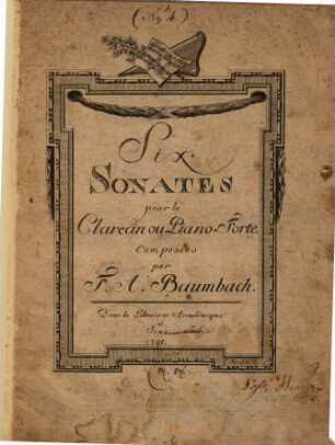 Six sonates pour le clavecin ou piano-forte