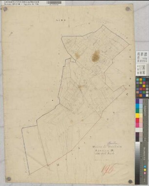Mairie de Stockheim, Section D dite Deick Busch, Gemeinde Stockheim, 1: 2500 (alte Urkarte)