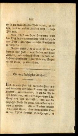 Ein und sechzigster Abschnitt. - Siebzigster Abschnitt.