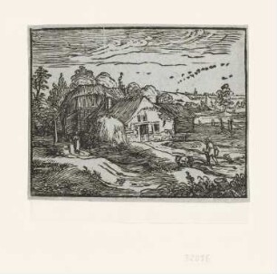 Landschaft mit Bauernhof, Blatt 3 der Folge "Vier Landschaften"