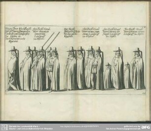 Wegen Ihrer HochFürstl: Durchl: Herrn Friderichs, Cardinals und Landgrafens zu Hessen etc: Der Churmeintzische Abgesante. Ihre Furstl: Gnad: Herr Wilhelm Christoph Landgraff zu Hessen. Der Furstl: PfaltzGräffliche Neuburgische Abgesante. Ihre Furstl: gnad: Herr Georg Christian Landgraff zu Hessen. Ihre Furstl: Gand: Herr Ludwig der Jünger Landgraff zu Hessen. Ihre Furstl: Gnad: Herr Leopold Georg Landgraff zu Hessen