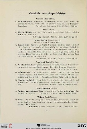 Gemälde neuzeitiger Meister (Nr. 61-195)