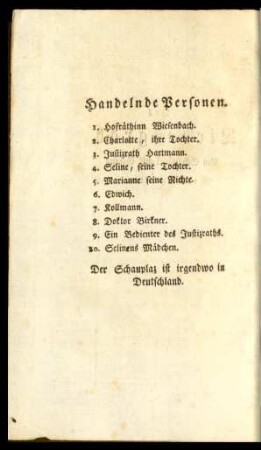 Handelnde Personen