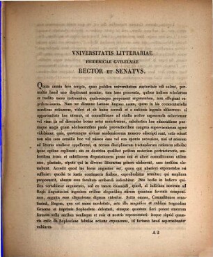 Index lectionum quae auspiciis Regis Augustissimi Guilelmi Secundi in Universitate Litteraria Friderica Guilelma per semestre ... habebuntur. 1843, 1843. SS